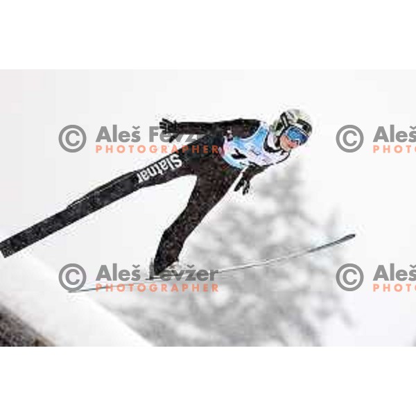 Taja Bodlaj (SLO) competes at European Youth Olympic Festival in women’s Ski Jumping in Planica, Slovenia during EYOF Tarvisio 2023 on January 23, 2023