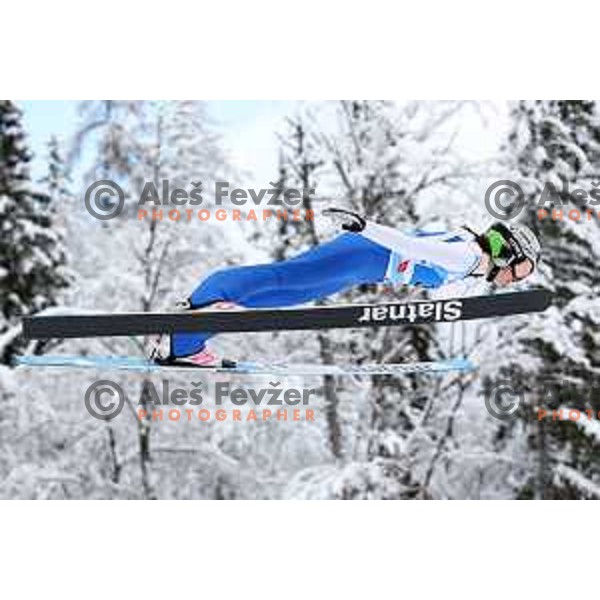 European Youth Olympic Festival competes in team event of women’s Ski Jumping in Planica, Slovenia during EYOF Tarvisio 2023 on January 25, 2023