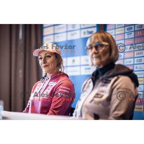 Ilka Stuhec during press conference in Hotel Arena, Maribor, Slovenia on January 26, 2023. Photo: Jure Banfi