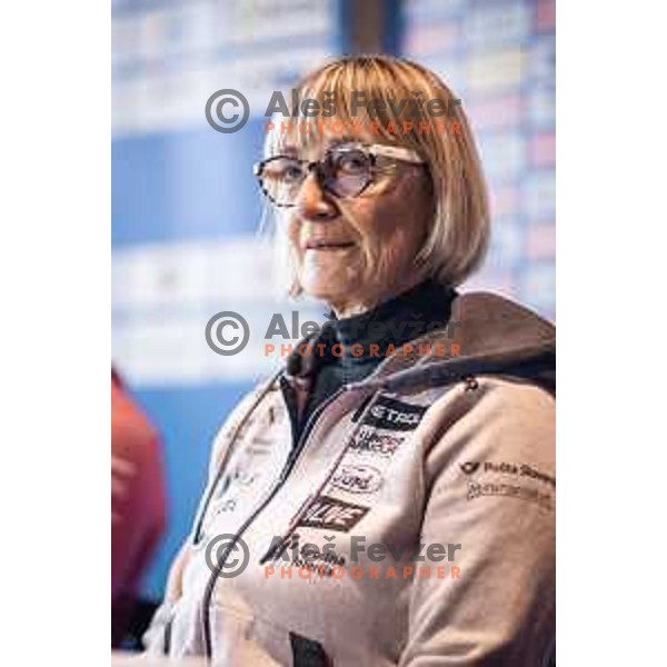 Darja Crnko during press conference in Hotel Arena, Maribor, Slovenia on January 26, 2023. Photo: Jure Banfi