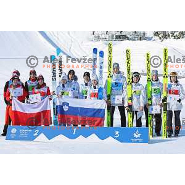 (SLO) competes at European Youth Olympic Festival in Ski jumping mix team event in Planica during EYOF Tarvisio 2023 on January 27, 2023