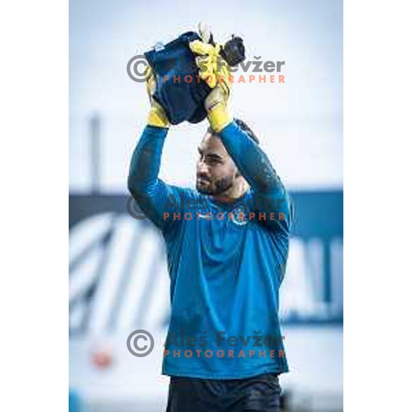 Matko Obradovic prior to Prva liga Telemach football match between Celje and Mura in Arena z’dezele, Celje, Slovenia on February 11, 2023. Photo: Jure Banfi