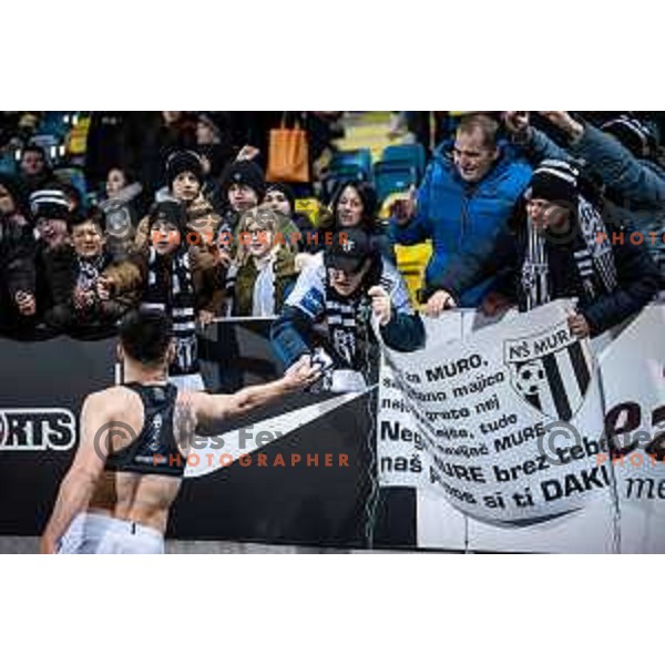 in action during Prva liga Telemach football match between Celje and Mura in Arena z’dezele, Celje, Slovenia on February 11, 2023. Photo: Jure Banfi
