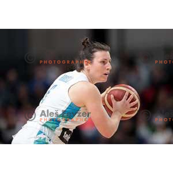 Aleksandra Kroselj of Slovenia in action during FIBA Women\'s EuroBasket Qualifiers between Slovenia and Poland in Ljubljana on February 12, 2023