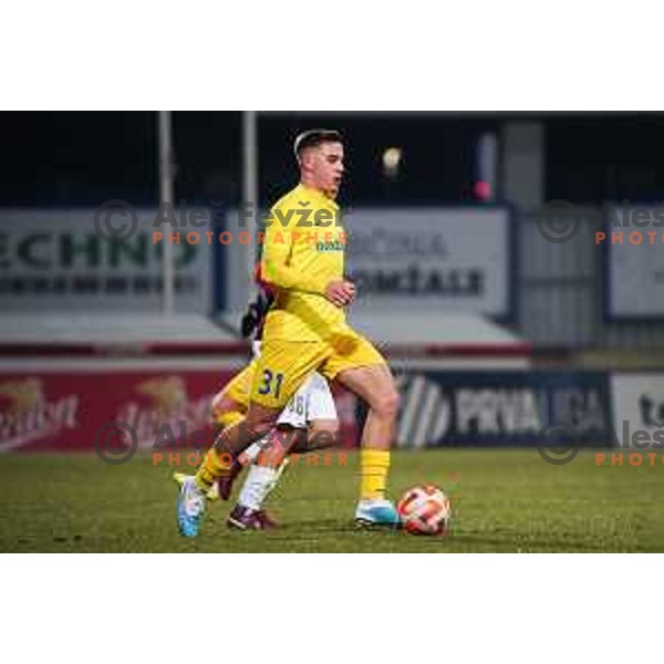Jost Pisek during Prva Liga Telemach 2022-2023 football match between Domzale and Tabor Sezana in Sportni park Domzale, Domzale, Slovenia on February 12, 2023