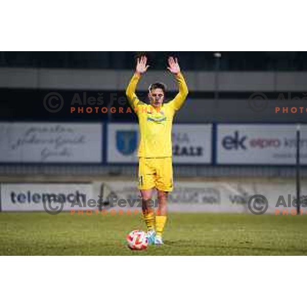 Jost Pisek during Prva Liga Telemach 2022-2023 football match between Domzale and Tabor Sezana in Sportni park Domzale, Domzale, Slovenia on February 12, 2023