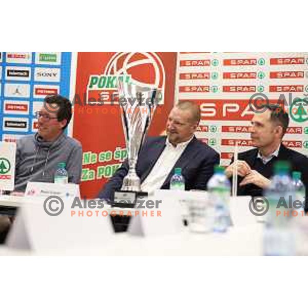 Matej Erjavec and David Kovacic during Spar Cup Press conference, Ljubljana on February 14, 2023 