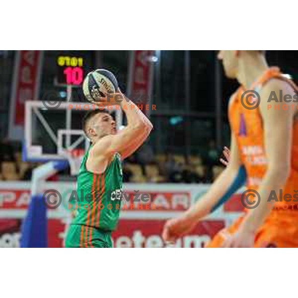 Action during the Final of Spar Cup between Helios Suns and Cedevita Olimpija in Lukna Hall, Maribor, Slovenia on February 17, 2023