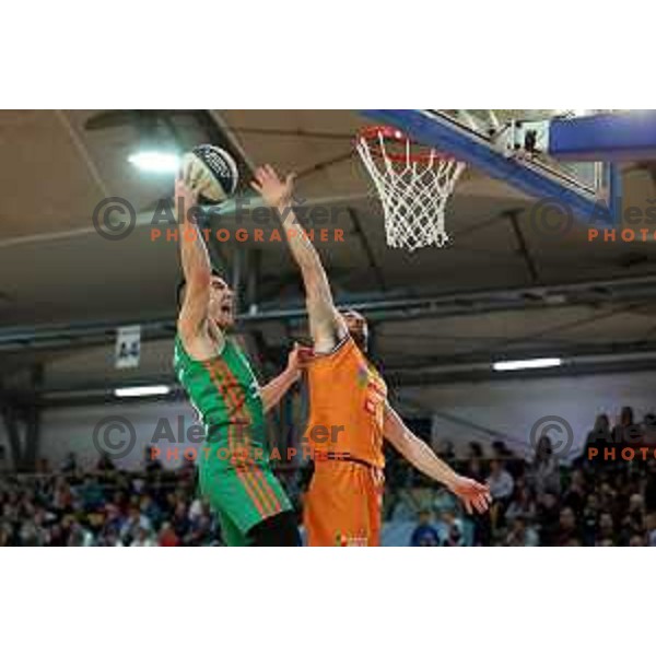 Action during the Final of Spar Cup between Helios Suns and Cedevita Olimpija in Lukna Hall, Maribor, Slovenia on February 17, 2023