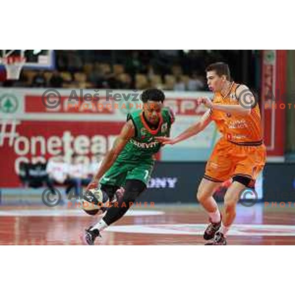 Action during the Final of Spar Cup between Helios Suns and Cedevita Olimpija in Lukna Hall, Maribor, Slovenia on February 17, 2023