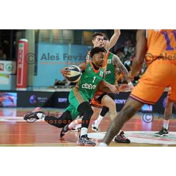 Action during the Final of Spar Cup between Helios Suns and Cedevita Olimpija in Lukna Hall, Maribor, Slovenia on February 17, 2023
