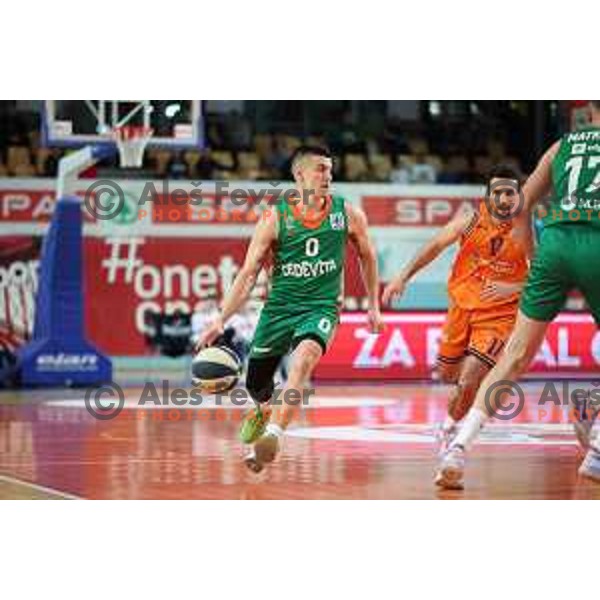 Action during the Final of Spar Cup between Helios Suns and Cedevita Olimpija in Lukna Hall, Maribor, Slovenia on February 17, 2023