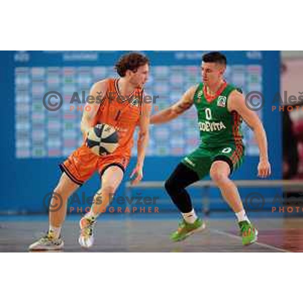 Action during the Final of Spar Cup between Helios Suns and Cedevita Olimpija in Lukna Hall, Maribor, Slovenia on February 17, 2023