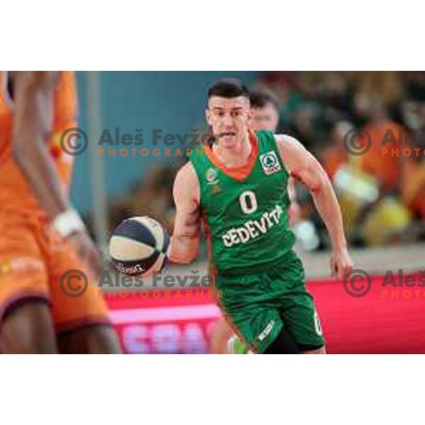 Action during the Final of Spar Cup between Helios Suns and Cedevita Olimpija in Lukna Hall, Maribor, Slovenia on February 17, 2023