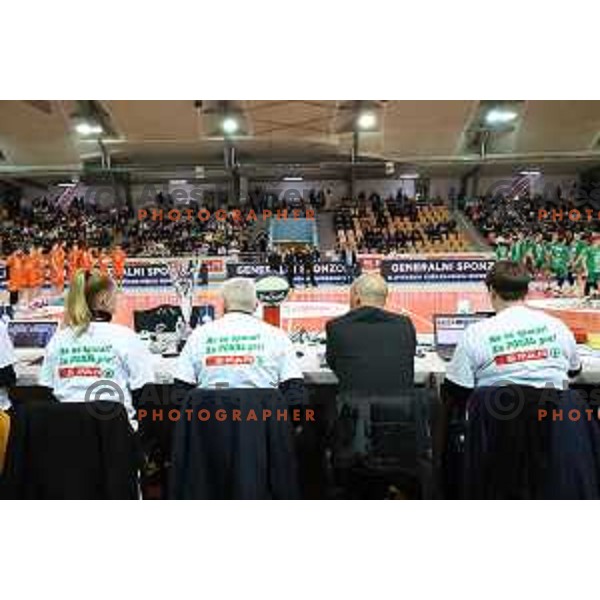 Action during the Final of Spar Cup between Helios Suns and Cedevita Olimpija in Lukna Hall, Maribor, Slovenia on February 17, 2023