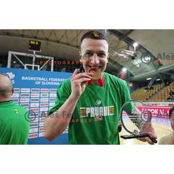Action during the Final of Spar Cup between Helios Suns and Cedevita Olimpija in Lukna Hall, Maribor, Slovenia on February 17, 2023