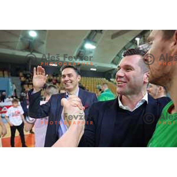 Action during the Final of Spar Cup between Helios Suns and Cedevita Olimpija in Lukna Hall, Maribor, Slovenia on February 17, 2023