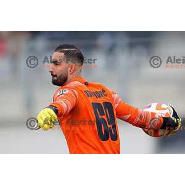 Matko Obradovic in action during Prva Liga Telemach 2022-2023 football match between Tabor Sezana and Celje in Sezana, Slovenia on February 18, 2023