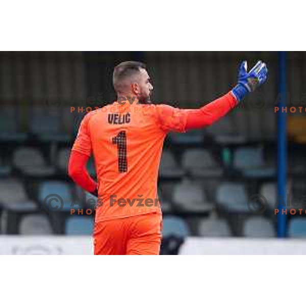 Emir Velic of Kalcer Radomlje during Prva Liga Telemach 2022-2023 football match between Kalcer Radomlje and Mura in Sportni park Domzale, Domzale, Slovenia on February 18, 2023