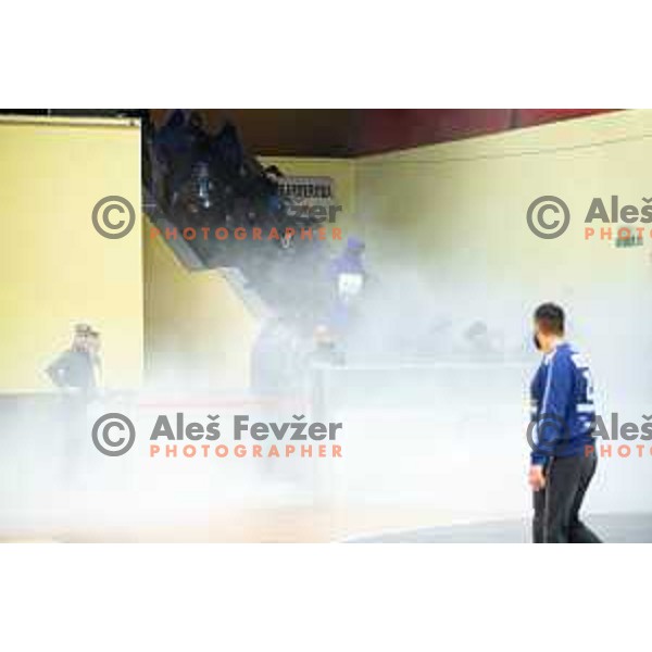 in action during EHF European Cup handball match between Gorenje Velenje and Sabbianco Anorthosis Famagusta in Red Hall, Velenje, Slovenia on February 18, 2023