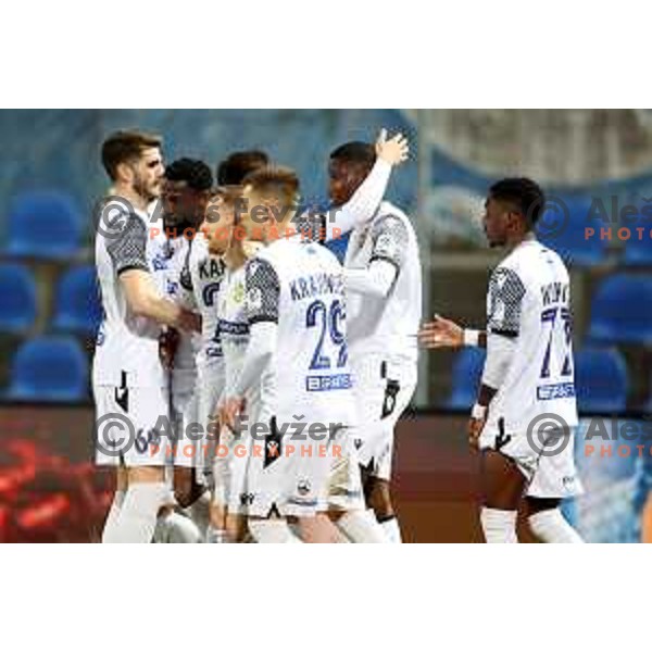 in action during Prva Liga Telemach 2022-2023 football match between Gorica and Koper in Nova Gorica, Slovenia on February 18, 2023