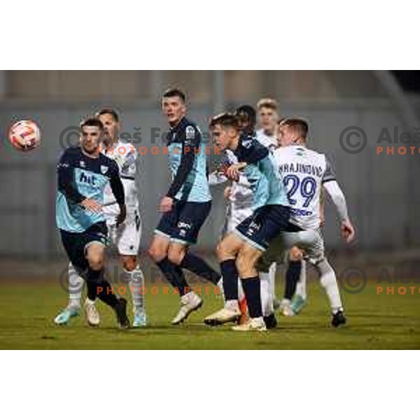 in action during Prva Liga Telemach 2022-2023 football match between Gorica and Koper in Nova Gorica, Slovenia on February 18, 2023