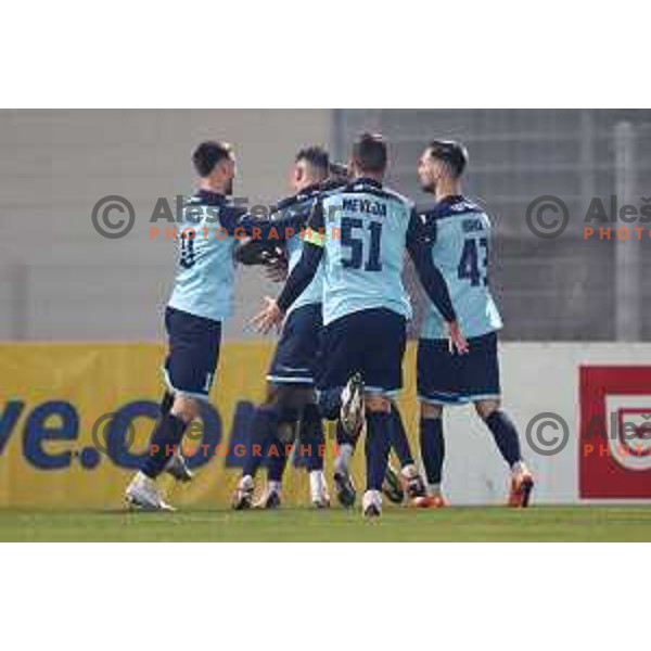 in action during Prva Liga Telemach 2022-2023 football match between Gorica and Koper in Nova Gorica, Slovenia on February 18, 2023