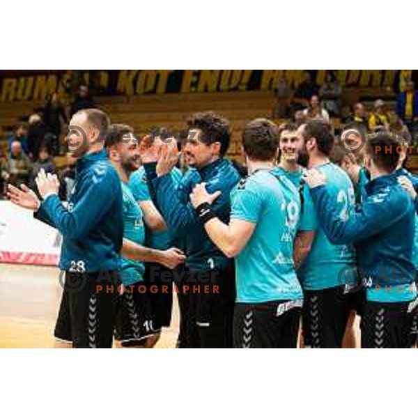 in action during EHF European Cup handball match between Gorenje Velenje and Sabbianco Anorthosis Famagusta in Red Hall, Velenje, Slovenia on February 18, 2023