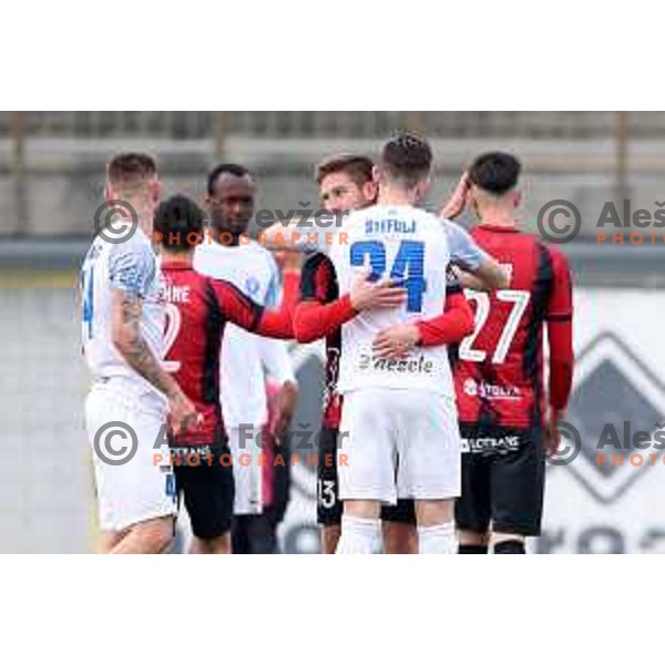 in action during Prva Liga Telemach 2022-2023 football match between Tabor Sezana and Celje in Sezana, Slovenia on February 18, 2023