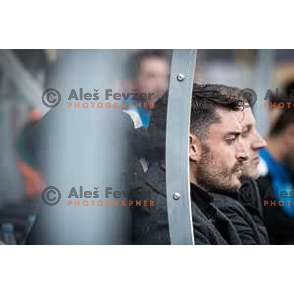 Albert Riera, head coach of Olimpija during Prva liga Telemach football match between Maribor and Olimpija in Ljudski vrt, Maribor, Slovenia on February 19, 2023. Photo: Jure Banfi