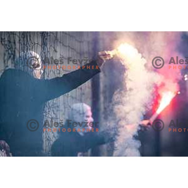 Viole during Prva liga Telemach football match between Maribor and Olimpija in Ljudski vrt, Maribor, Slovenia on February 19, 2023. Photo: Jure Banfi