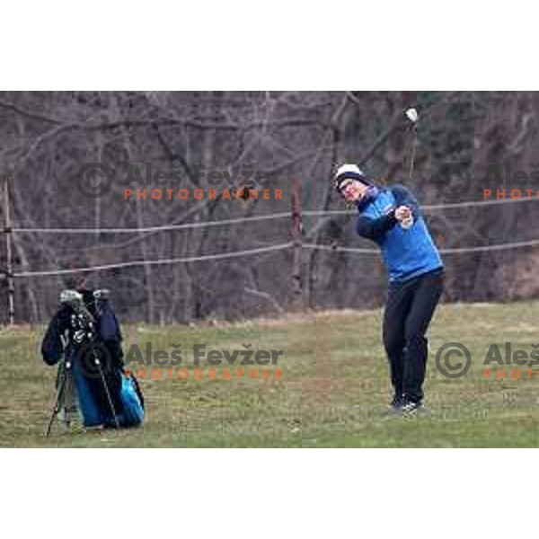 Winter practice of Slovenia golf team at Lipica golf course, Sezana on February 17, 2023