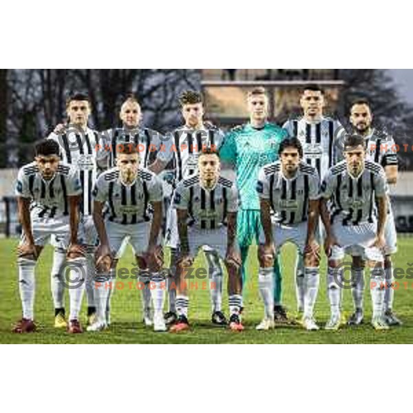 Mura starting eleven during Prva liga Telemach football match between Mura and Tabor Sezana in Fazanerija, Murska Sobota, Slovenia on February 21, 2023. Photo: Jure Banfi