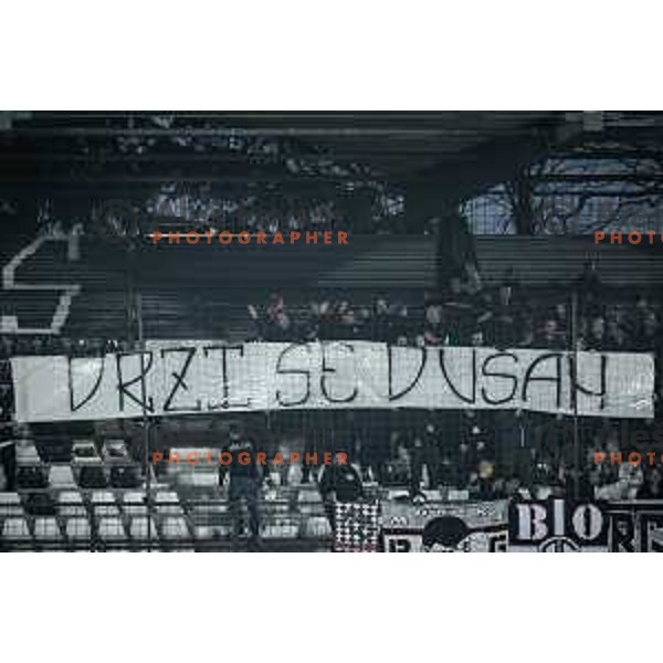 Black Gringos during Prva liga Telemach football match between Mura and Tabor Sezana in Fazanerija, Murska Sobota, Slovenia on February 21, 2023. Photo: Jure Banfi
