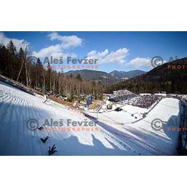 Ski jumping Women team competition Normal Hill at Planica 2023 World Nordic Championships, Slovenia on February 24, 2023