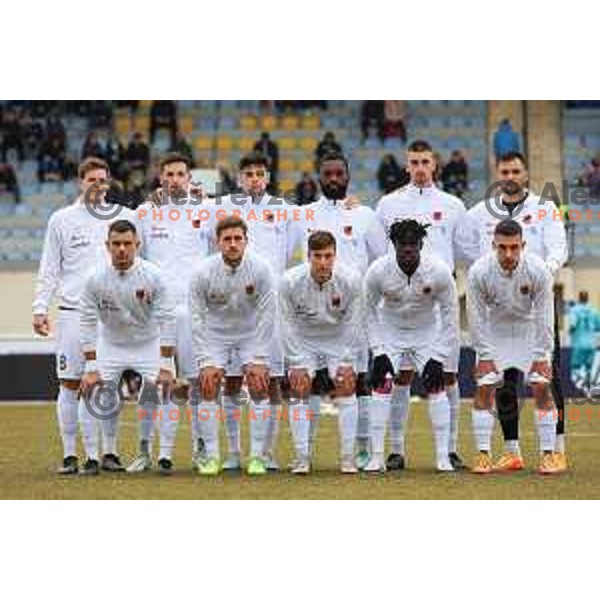 Tabor Sezana starting 11 prior to Prva Liga Telemach 2022-2023 football match between Kalcer Radomlje and Tabor Sezana in Sportni park Domzale, Domzale, Slovenia on February 25, 2023