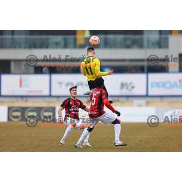 Madzid Sosic of Kalcer Radomlje during Prva Liga Telemach 2022-2023 football match between Kalcer Radomlje and Tabor Sezana in Sportni park Domzale, Domzale, Slovenia on February 25, 2023