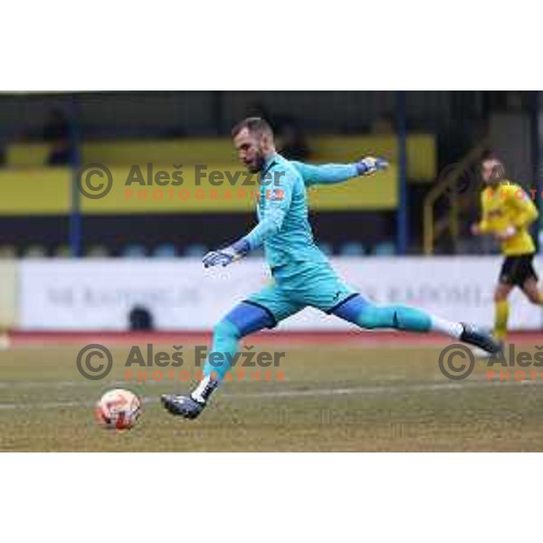 Emil Velic of Kalcer Radomlje during Prva Liga Telemach 2022-2023 football match between Kalcer Radomlje and Tabor Sezana in Sportni park Domzale, Domzale, Slovenia on February 25, 2023