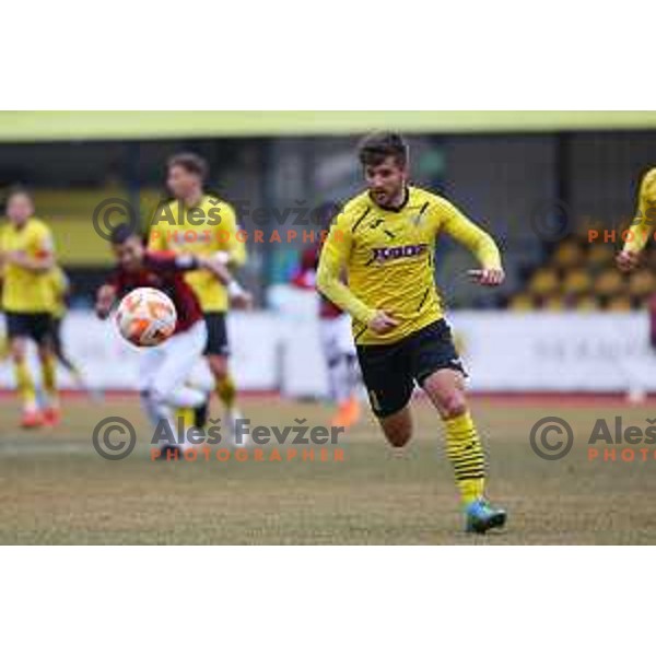 Stipo Markovic of Kalcer Radomlje during Prva Liga Telemach 2022-2023 football match between Kalcer Radomlje and Tabor Sezana in Sportni park Domzale, Domzale, Slovenia on February 25, 2023