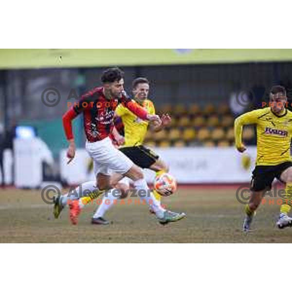 of Tabor Sezana during Prva Liga Telemach 2022-2023 football match between Kalcer Radomlje and Tabor Sezana in Sportni park Domzale, Domzale, Slovenia on February 25, 2023
