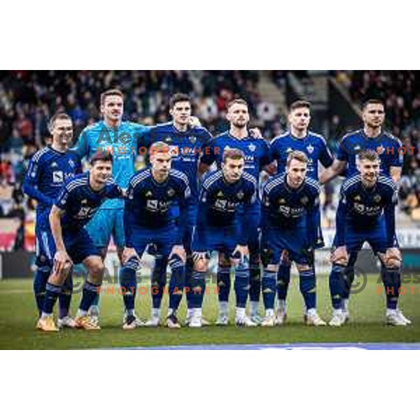 Maribor starting eleven during Prva liga Telemach football match between Maribor and Celje in Ljudski vrt, Maribor, Slovenia on February 26, 2023. Photo: Jure Banfi