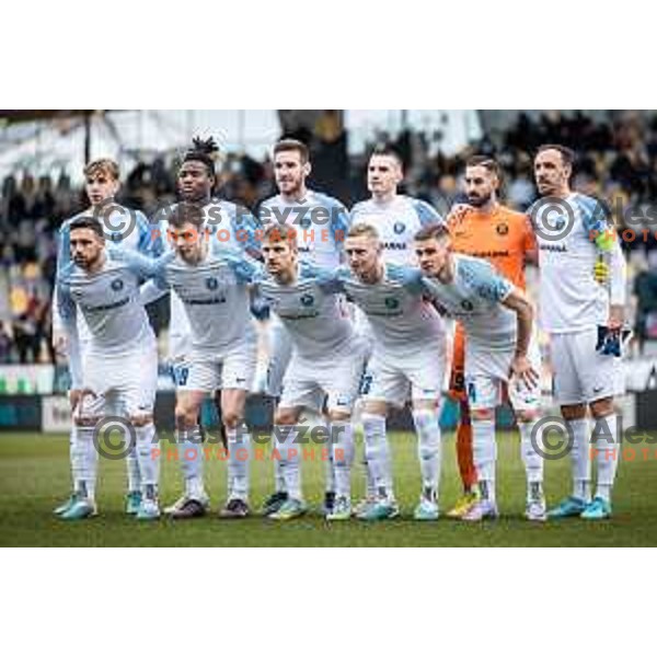 Celje starting eleven during Prva liga Telemach football match between Maribor and Celje in Ljudski vrt, Maribor, Slovenia on February 26, 2023. Photo: Jure Banfi