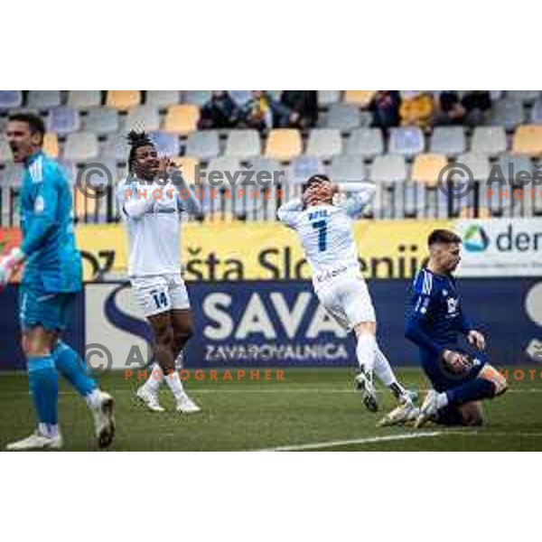 in action during Prva liga Telemach football match between Maribor and Celje in Ljudski vrt, Maribor, Slovenia on February 26, 2023. Photo: Jure Banfi