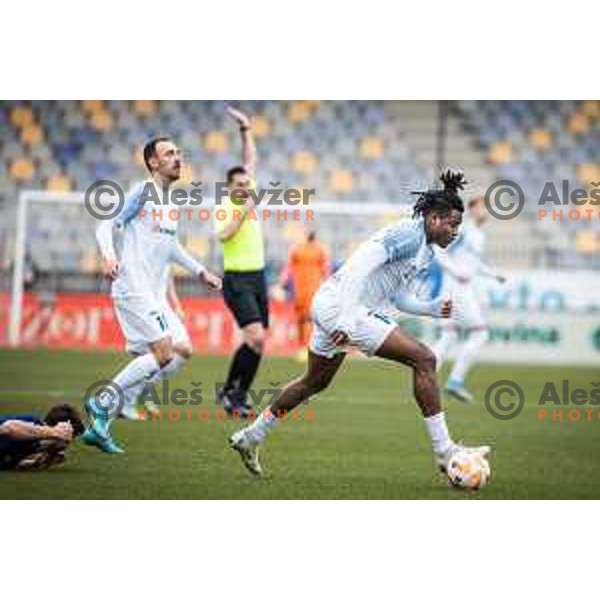 in action during Prva liga Telemach football match between Maribor and Celje in Ljudski vrt, Maribor, Slovenia on February 26, 2023. Photo: Jure Banfi