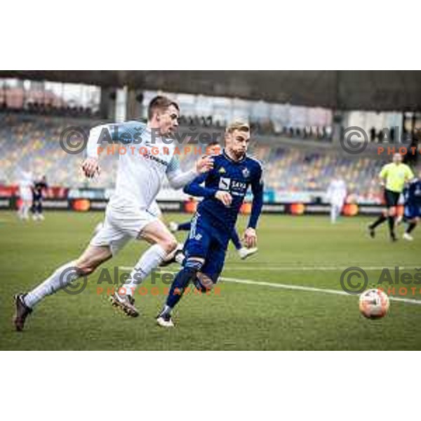 in action during Prva liga Telemach football match between Maribor and Celje in Ljudski vrt, Maribor, Slovenia on February 26, 2023. Photo: Jure Banfi