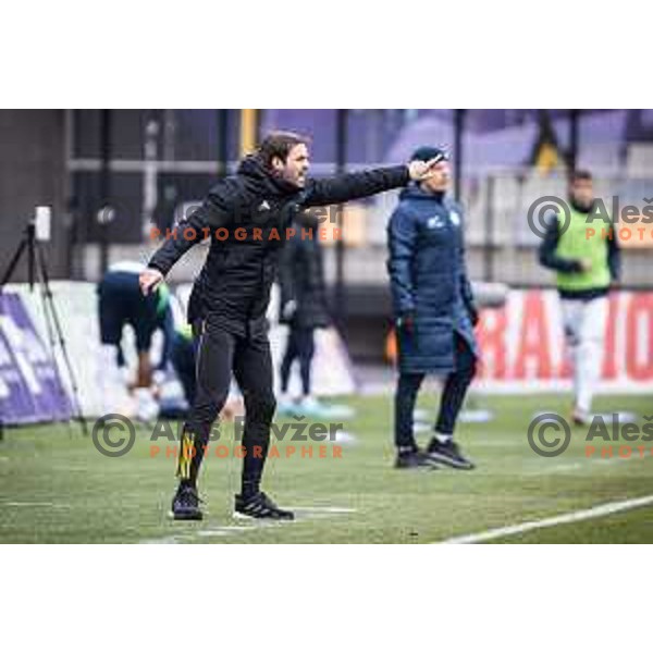 Mihael Mikic, substitute coach of Maribor during Prva liga Telemach football match between Maribor and Celje in Ljudski vrt, Maribor, Slovenia on February 26, 2023. Photo: Jure Banfi