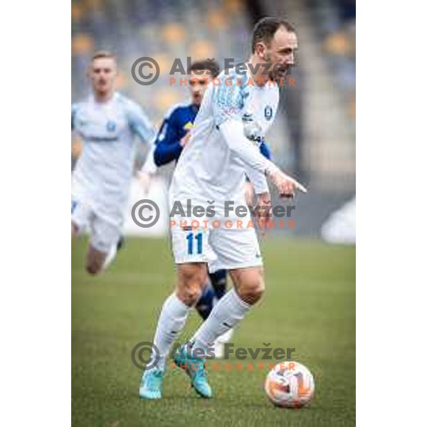 Denis Popovic in action during Prva liga Telemach football match between Maribor and Celje in Ljudski vrt, Maribor, Slovenia on February 26, 2023. Photo: Jure Banfi