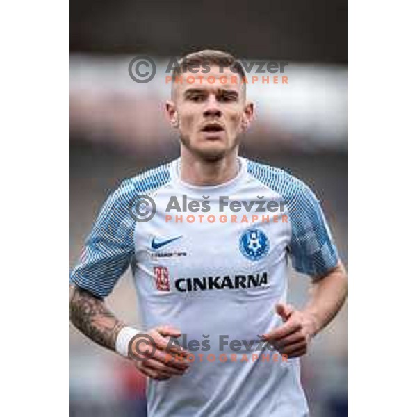 Luka Bobicanec in action during Prva liga Telemach football match between Maribor and Celje in Ljudski vrt, Maribor, Slovenia on February 26, 2023. Photo: Jure Banfi