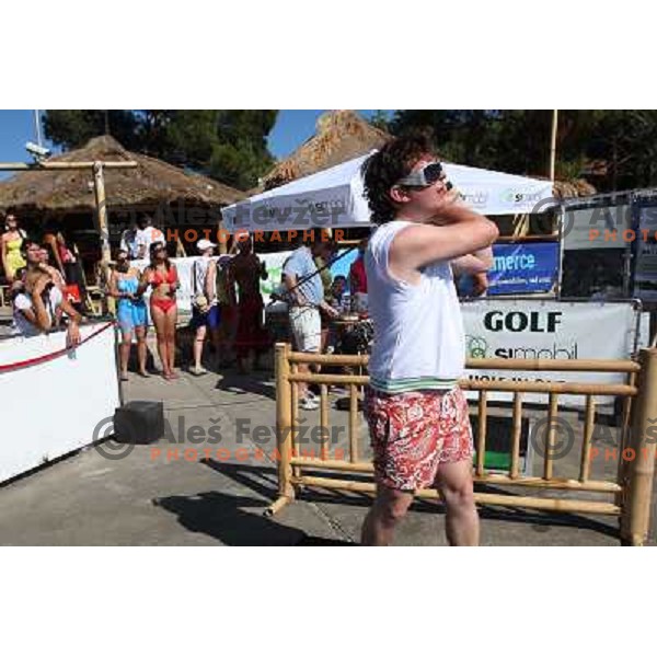 Hole in one water tournament, Alaya Bar, Portoroz, Slovenia 19.7.2008. Photo by Ales Fevzer 