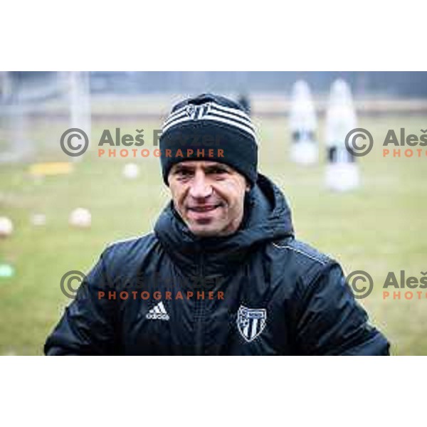 Dejan Grabic, head coach of Mura during training in Renkovci, Slovenia on March 1, 2023. Photo: Jure Banfi